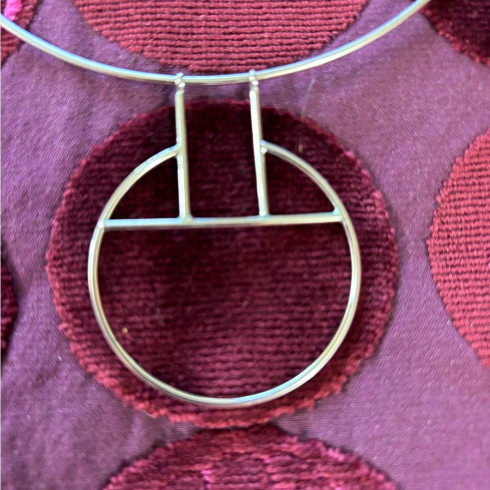 Silver Choker Pendant Necklace: Artist Made